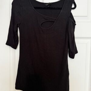 Stylish Black Long Sleeve Women's Top